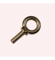 Heavy-Duty Brass Machinery Eye Bolts Drop Forged, High Load Capacity Eyebolts for Machine Lifting Rigging and Equipment Suspension in Industrial Workshops